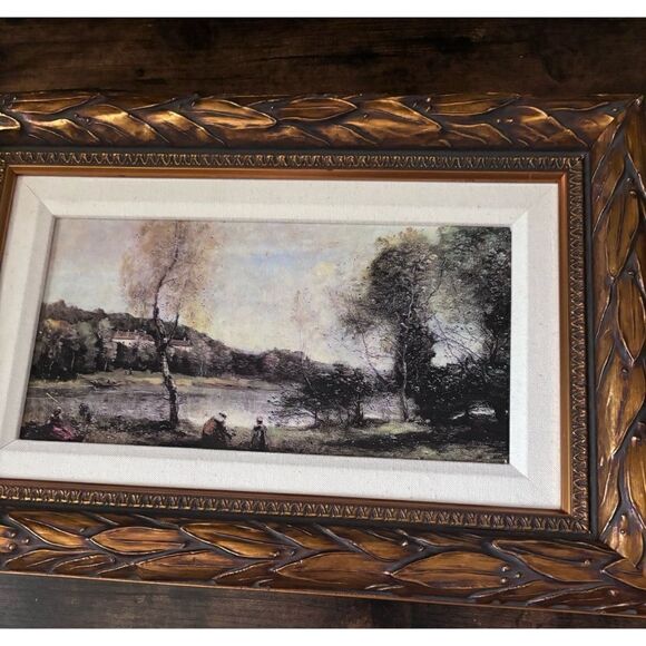 Ethan Allen Ville D’Avray Wall Art  Oil on Canvas Painting / excellent - Picture 5 of 12